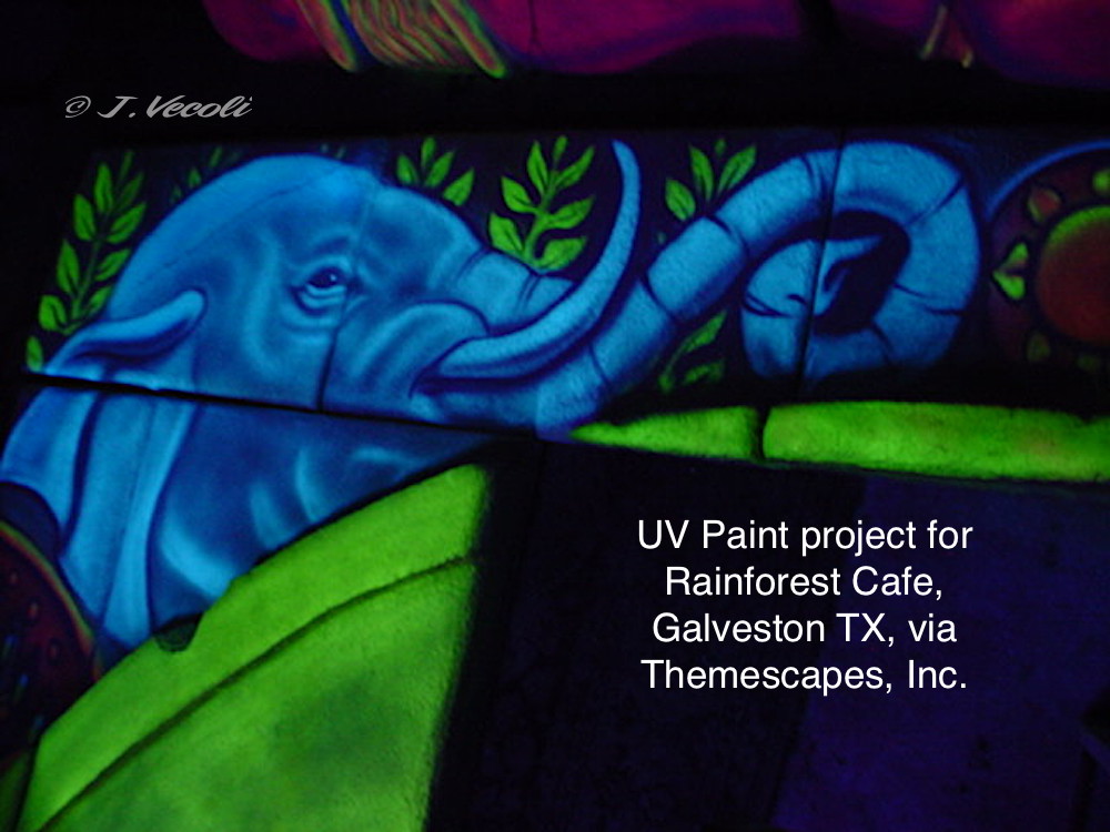 Airbrushed UV Paint